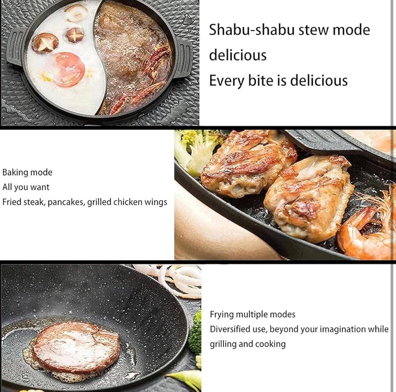 HOTPOT 2 en 1 Barbacoa y Olla Caliente